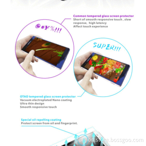 Anti-crack 0.15mm 0.2mm 0.33mm tempered-glass screen protector for HTC ONE M7